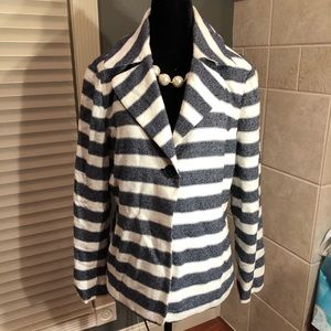 Navy and cream jacket